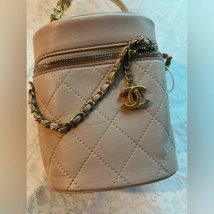 Nude Tan Quilted Bag